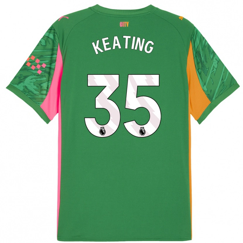 Danxen Uomo Khiara Keating #35 Maglia Gara Portiere Verde Arancio 2025/26 Maglietta