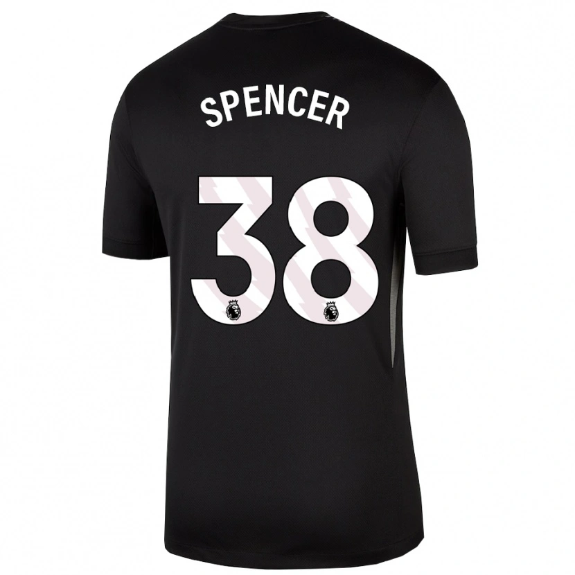 Danxen Uomo Becky Spencer #38 Maglia Gara Portiere Bianco Nero 2025/26 Maglietta