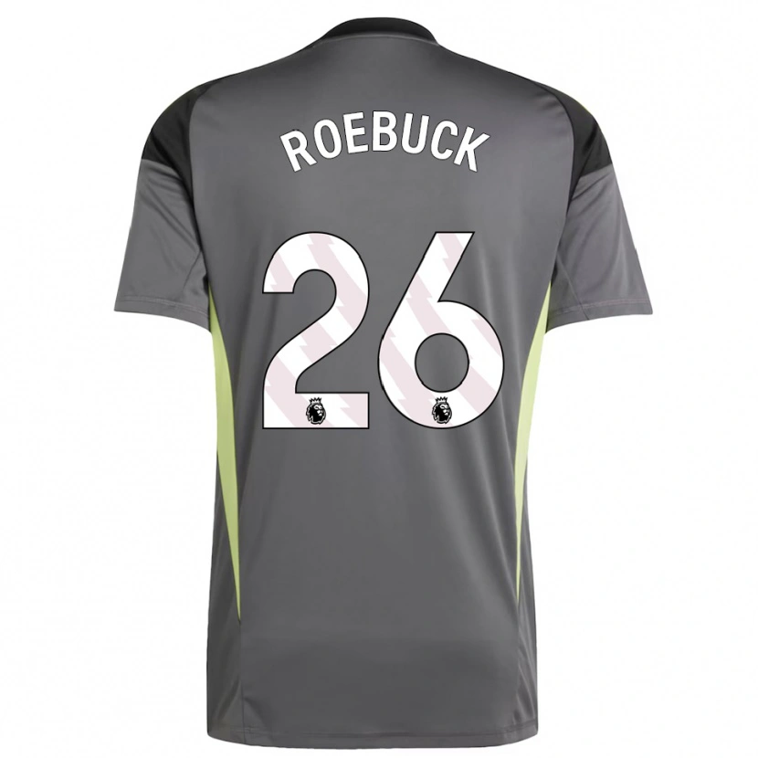 Danxen Uomo Ellie Roebuck #26 Maglia Gara Portiere Grigio Scuro Nero 2025/26 Maglietta