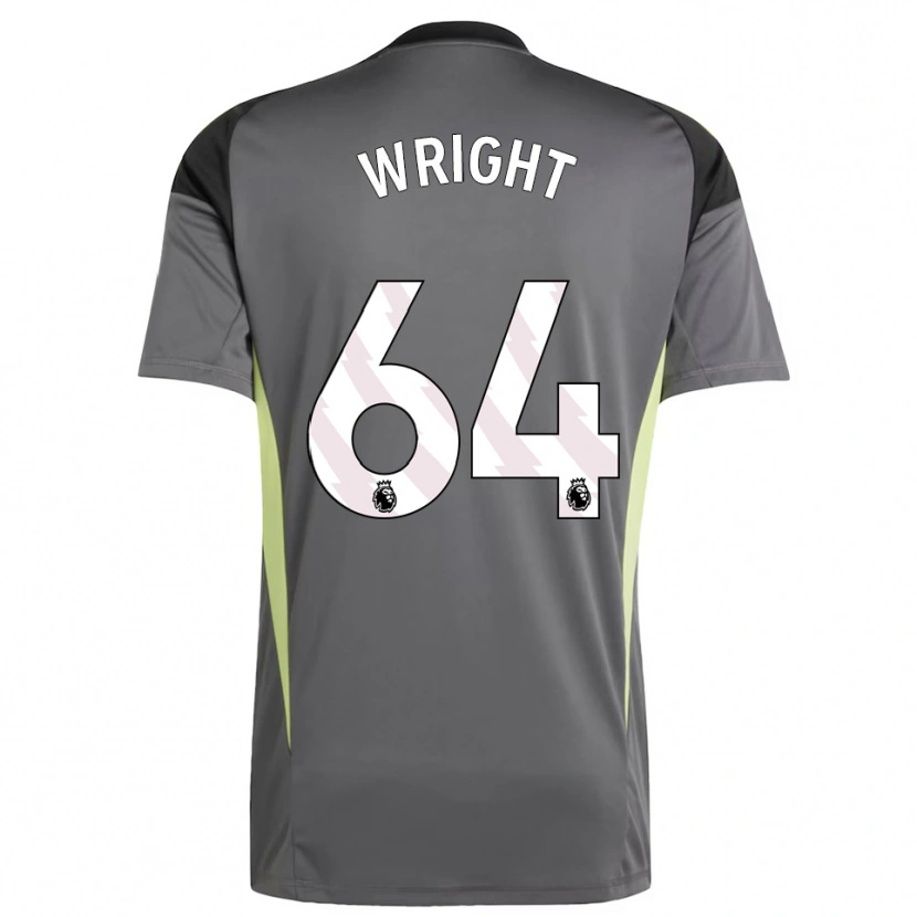 Danxen Uomo James Wright #64 Maglia Gara Portiere Grigio Scuro Nero 2025/26 Maglietta