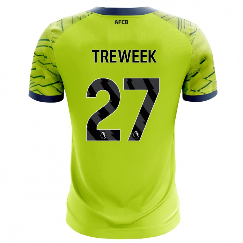 Danxen Uomo Amber Treweek #27 Maglia Gara Portiere Verde Giallo 2025/26 Maglietta