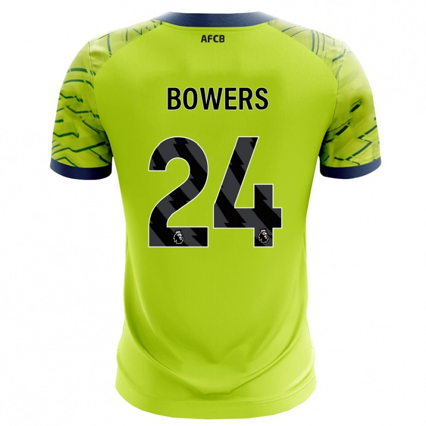 Danxen Uomo Kelci Bowers #24 Maglia Gara Portiere Verde Giallo 2025/26 Maglietta