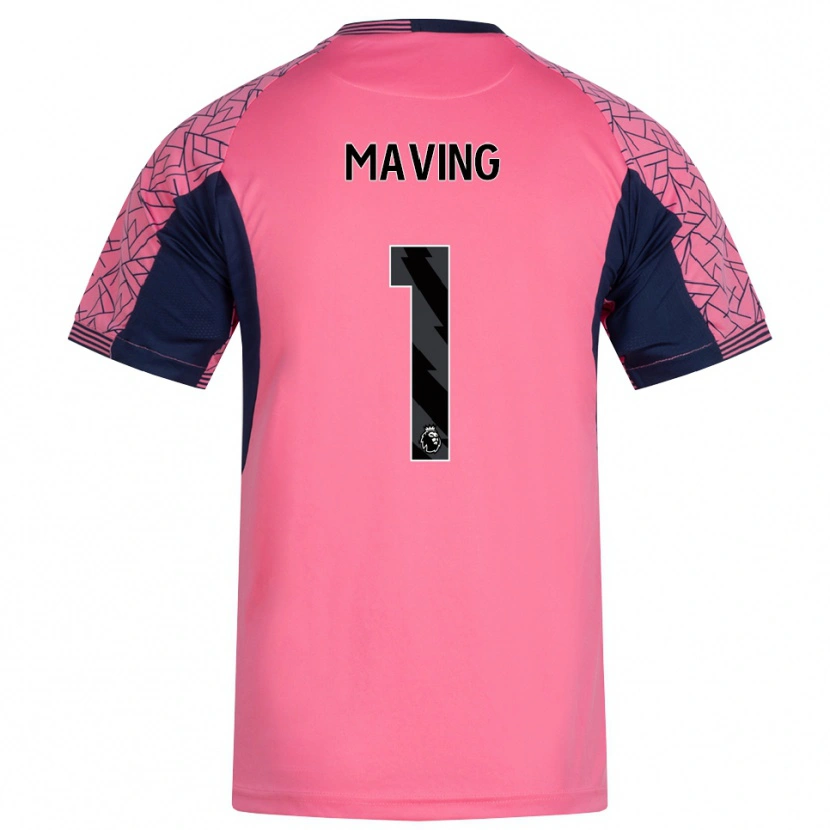 Danxen Uomo Emily Maving #1 Maglia Gara Portiere Rosa Nero 2025/26 Maglietta
