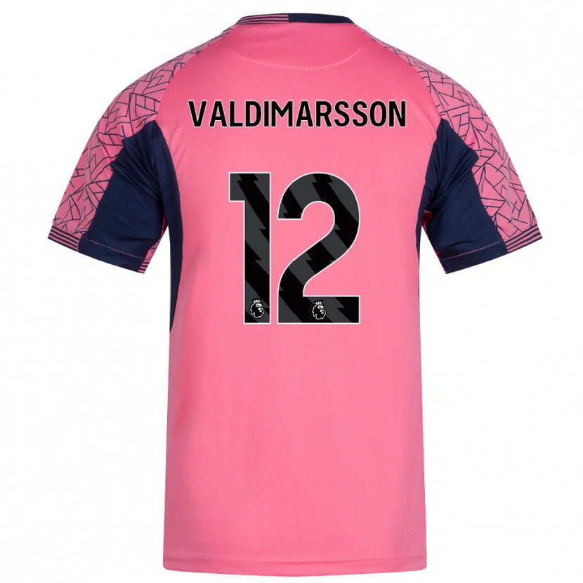 Danxen Uomo Hákon Rafn Valdimarsson #12 Maglia Gara Portiere Rosa Nero 2025/26 Maglietta