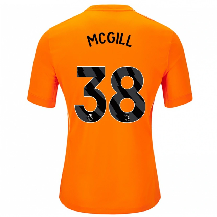 Danxen Uomo Tom McGill #38 Maglia Gara Portiere Arancio Nero 2025/26 Maglietta