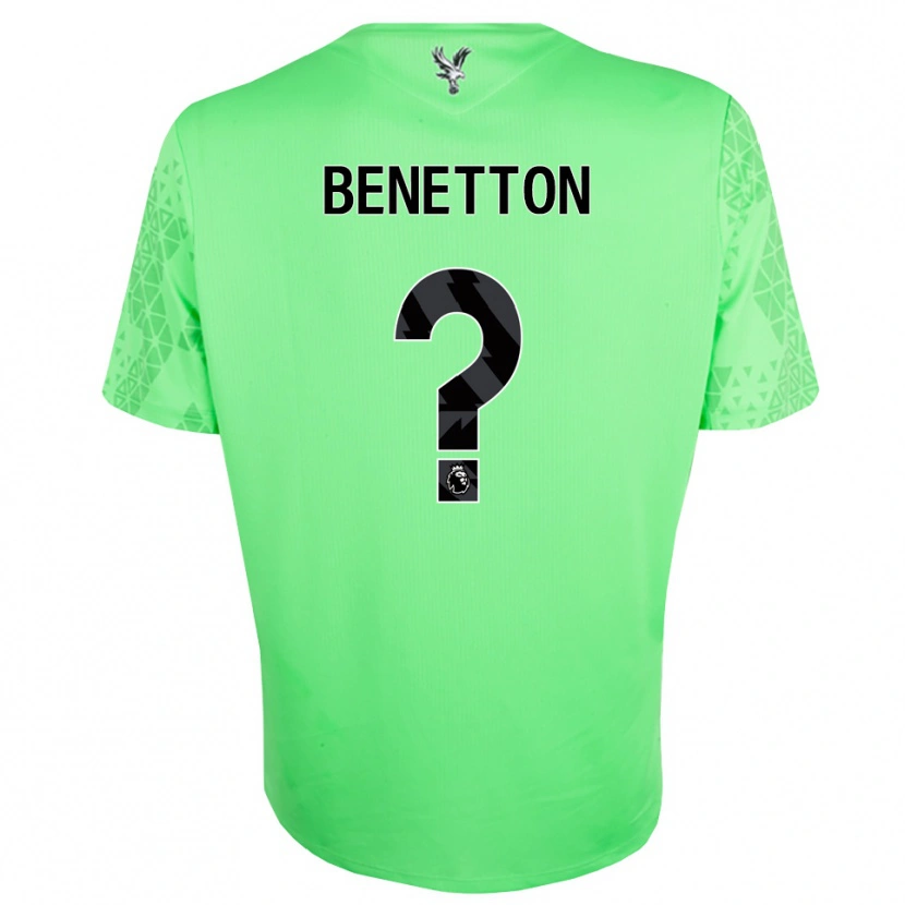 Danxen Uomo Lucca Benetton #0 Maglia Gara Portiere Verde Nero 2025/26 Maglietta