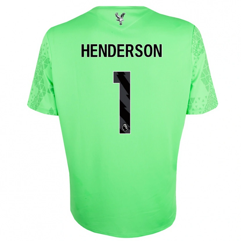 Danxen Uomo Dean Henderson #1 Maglia Gara Portiere Verde Nero 2025/26 Maglietta