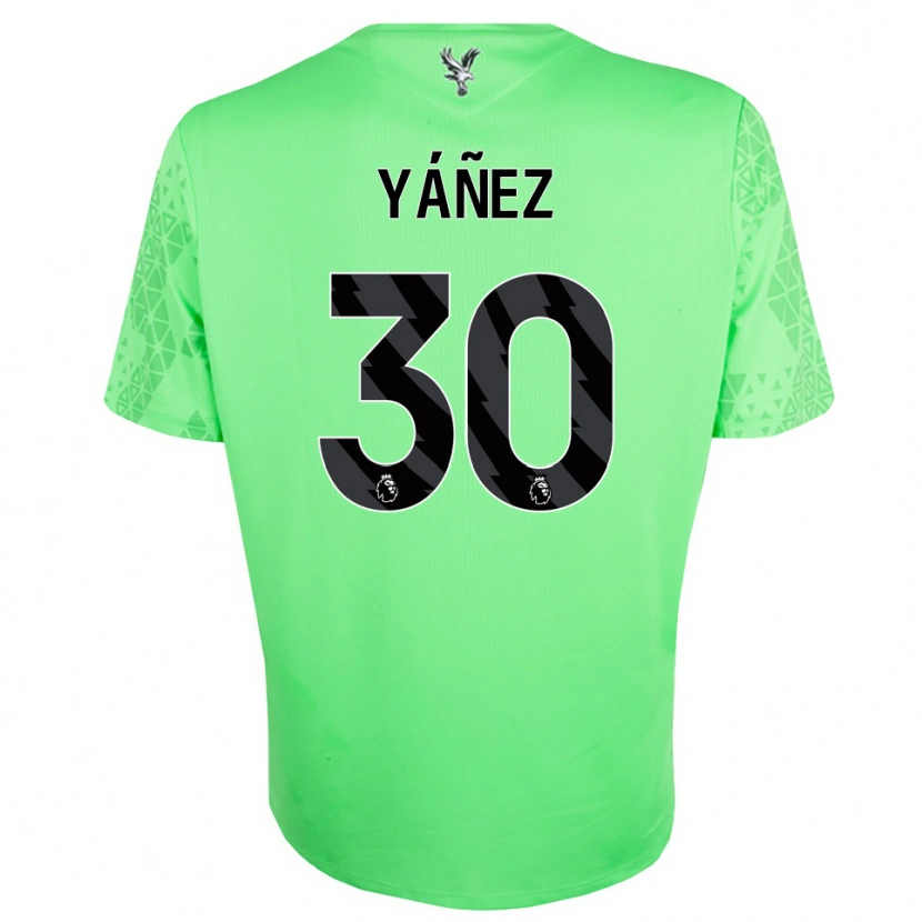 Danxen Uomo Shae Yáñez #30 Maglia Gara Portiere Verde Nero 2025/26 Maglietta