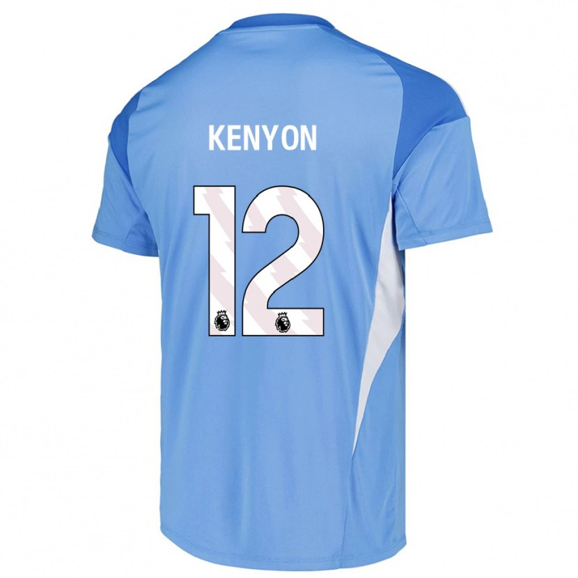 Danxen Uomo George Kenyon #12 Maglia Gara Portiere Azzurro Chiaro Bianco 2025/26 Maglietta