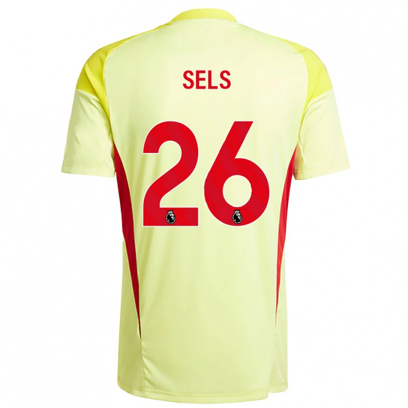 Danxen Uomo Matz Sels #26 Maglia Gara Portiere Arancio Giallo Chiaro 2025/26 Maglietta