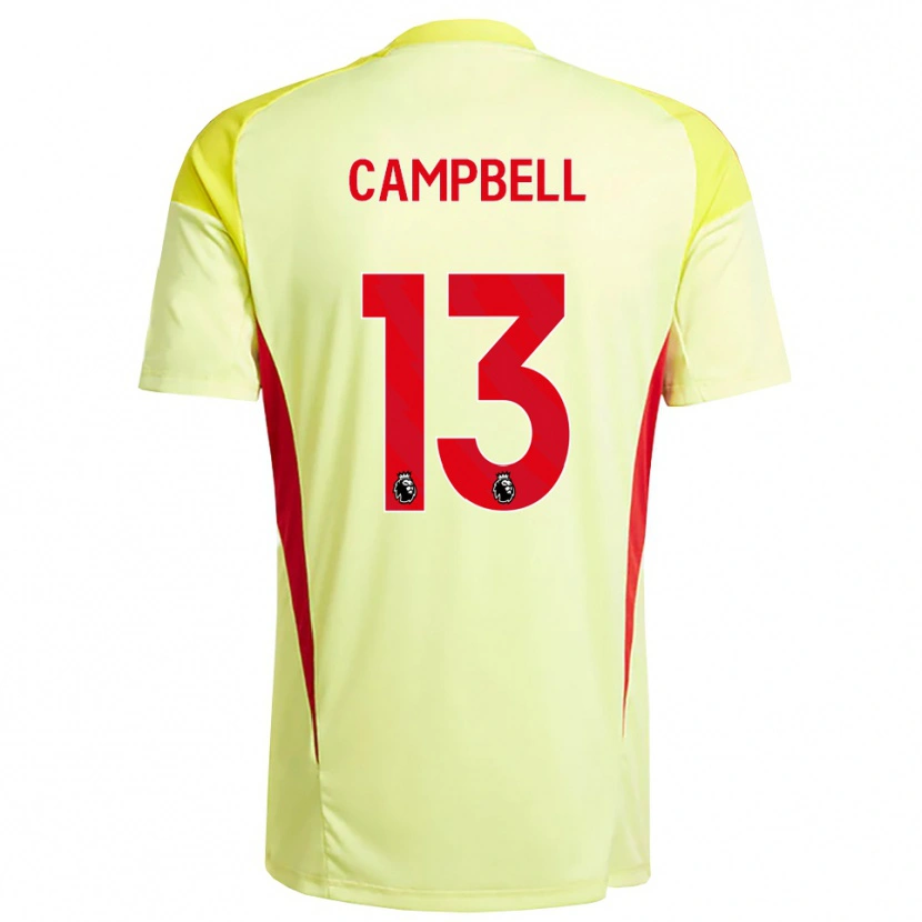 Danxen Uomo Luke Campbell #13 Maglia Gara Portiere Arancio Giallo Chiaro 2025/26 Maglietta