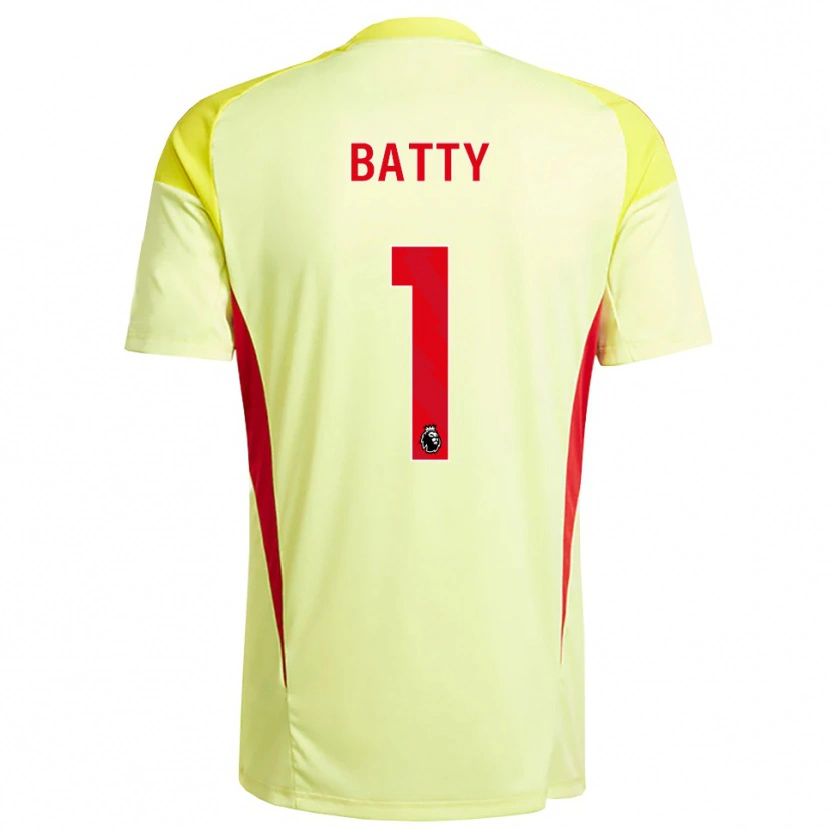 Danxen Uomo Emily Batty #1 Maglia Gara Portiere Arancio Giallo Chiaro 2025/26 Maglietta