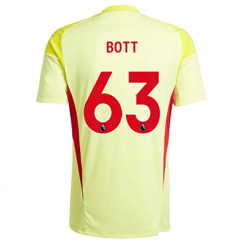 Danxen Uomo Aaron Bott #63 Maglia Gara Portiere Arancio Giallo Chiaro 2025/26 Maglietta