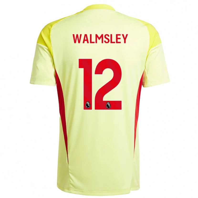 Danxen Uomo Joseph Walmsley #12 Maglia Gara Portiere Arancio Giallo Chiaro 2025/26 Maglietta