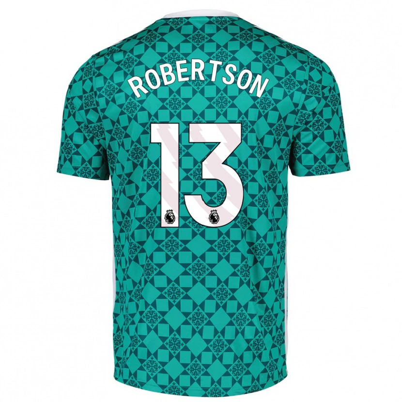Danxen Uomo Finley Robertson #13 Maglia Gara Portiere Verde Bianco 2025/26 Maglietta