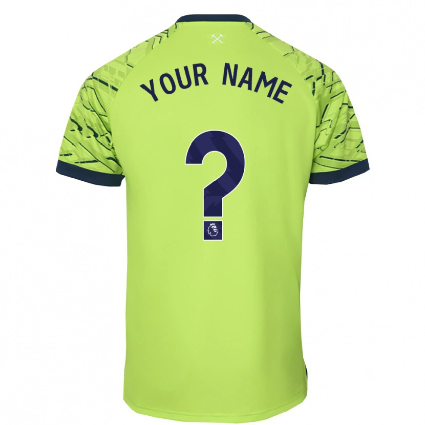 Danxen Uomo West Ham United Maglia Gara Portiere Verde Fluorescente 2025/26 Maglietta