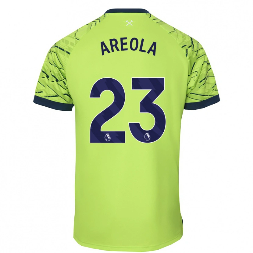 Danxen Uomo Alphonse Areola #23 Maglia Gara Portiere Verde Fluorescente 2025/26 Maglietta