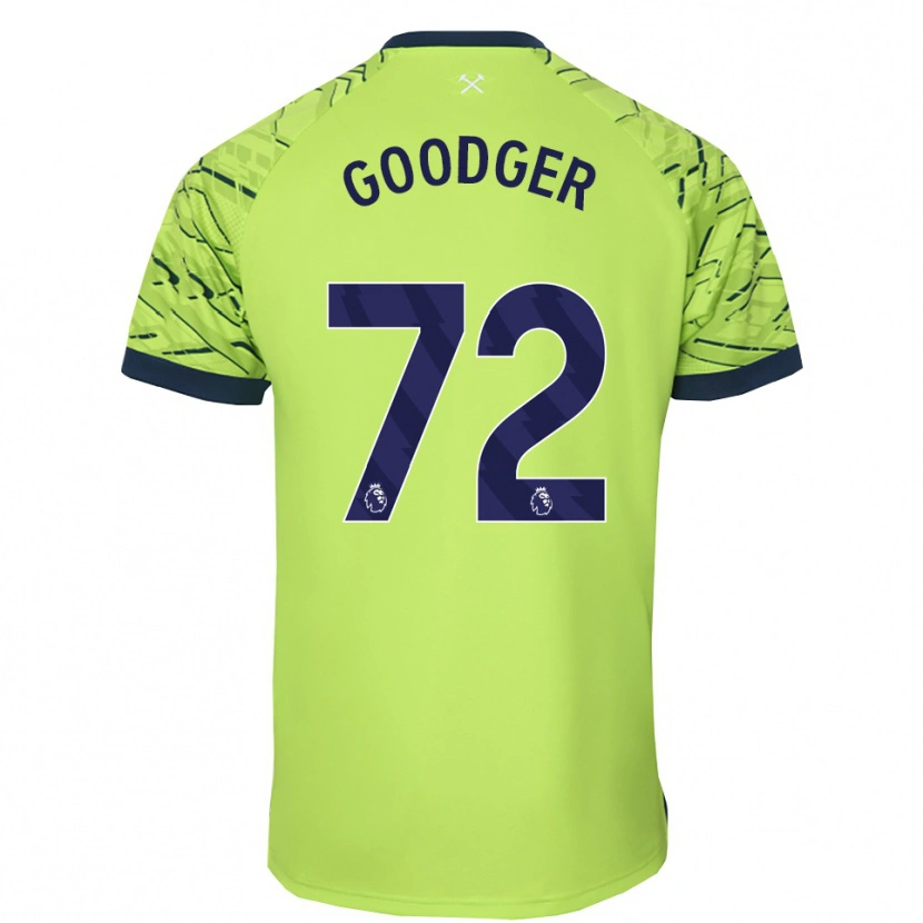 Danxen Uomo Tommy Goodger #72 Maglia Gara Portiere Verde Fluorescente 2025/26 Maglietta