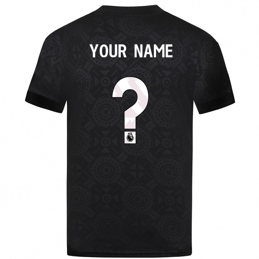 Danxen Uomo Wolverhampton Wanderers Maglia Gara Portiere Bianco Nero 2025/26 Maglietta