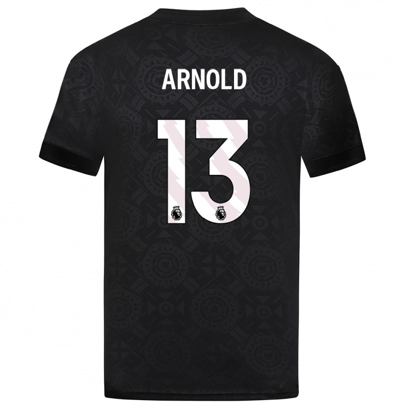Danxen Uomo Alfie Arnold #13 Maglia Gara Portiere Bianco Nero 2025/26 Maglietta
