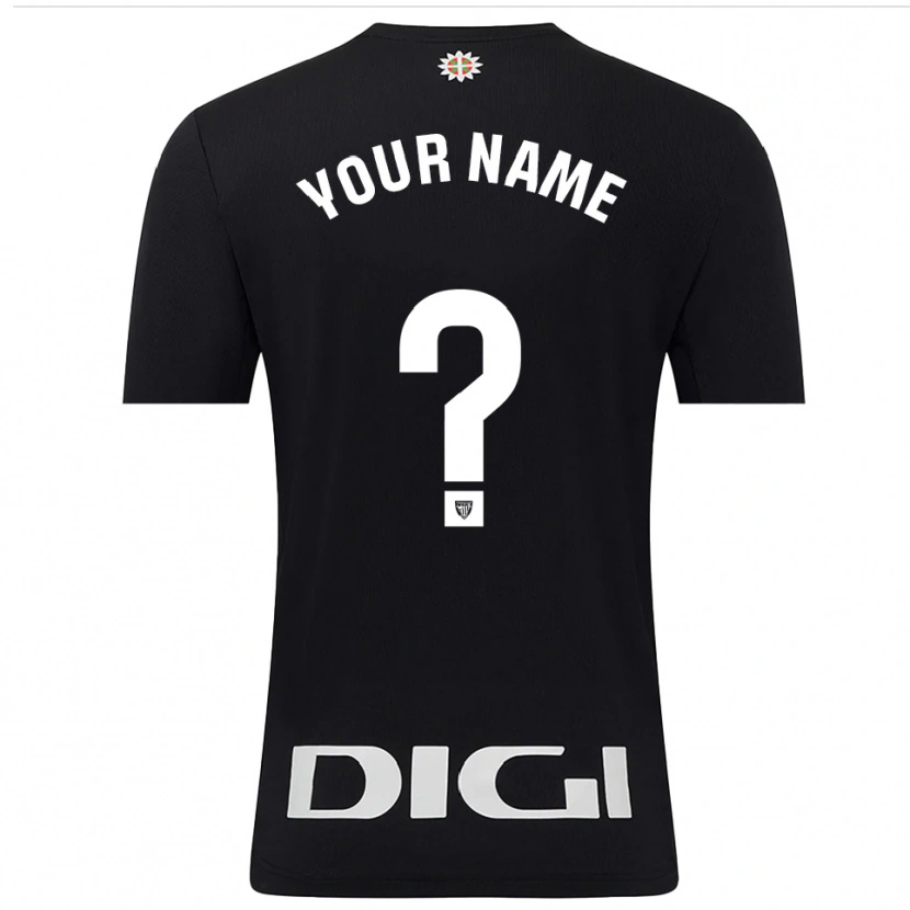 Danxen Uomo Athletic Bilbao Maglia Gara Portiere Nero Bianco 2025/26 Maglietta