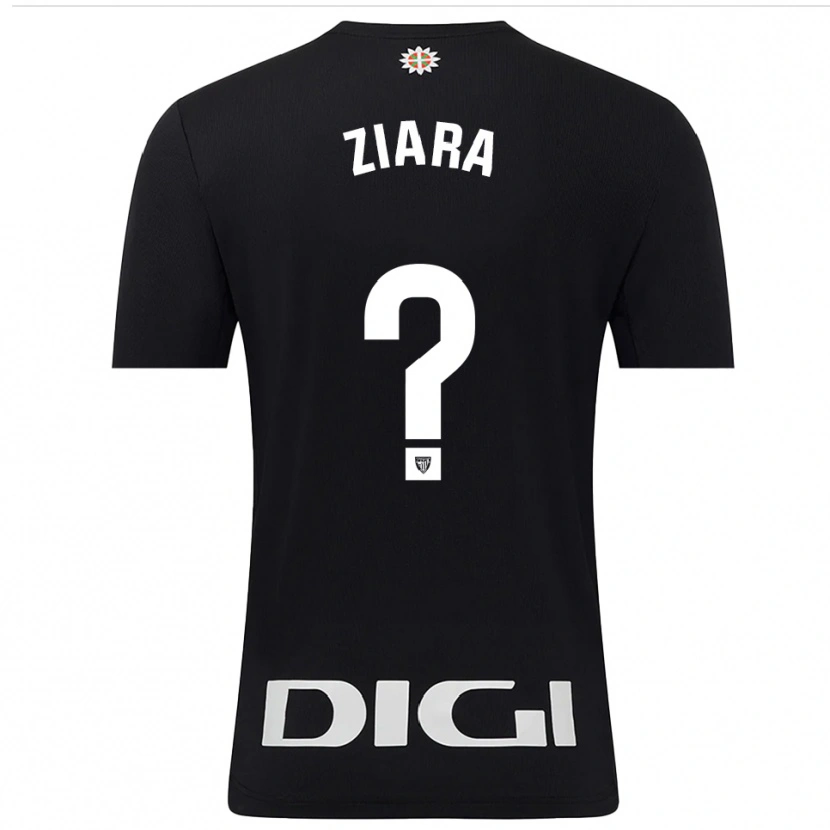 Danxen Uomo Ziara Vega Uribarri #0 Maglia Gara Portiere Nero Bianco 2025/26 Maglietta
