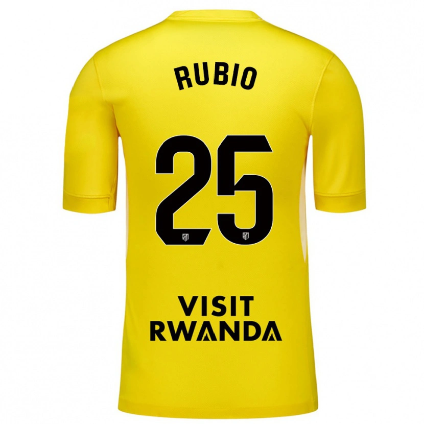 Danxen Uomo Daniel Rubio #25 Maglia Gara Portiere Giallo Nero 2025/26 Maglietta