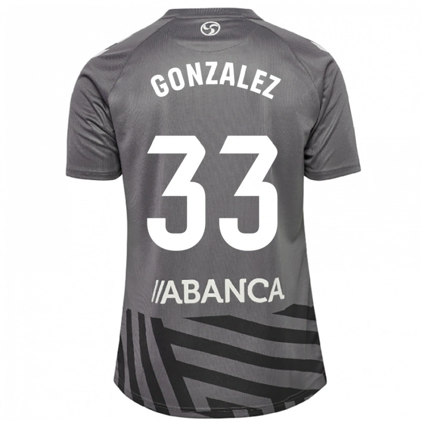 Danxen Uomo Marcos González #33 Maglia Gara Portiere Grigio Scuro Nero 2025/26 Maglietta
