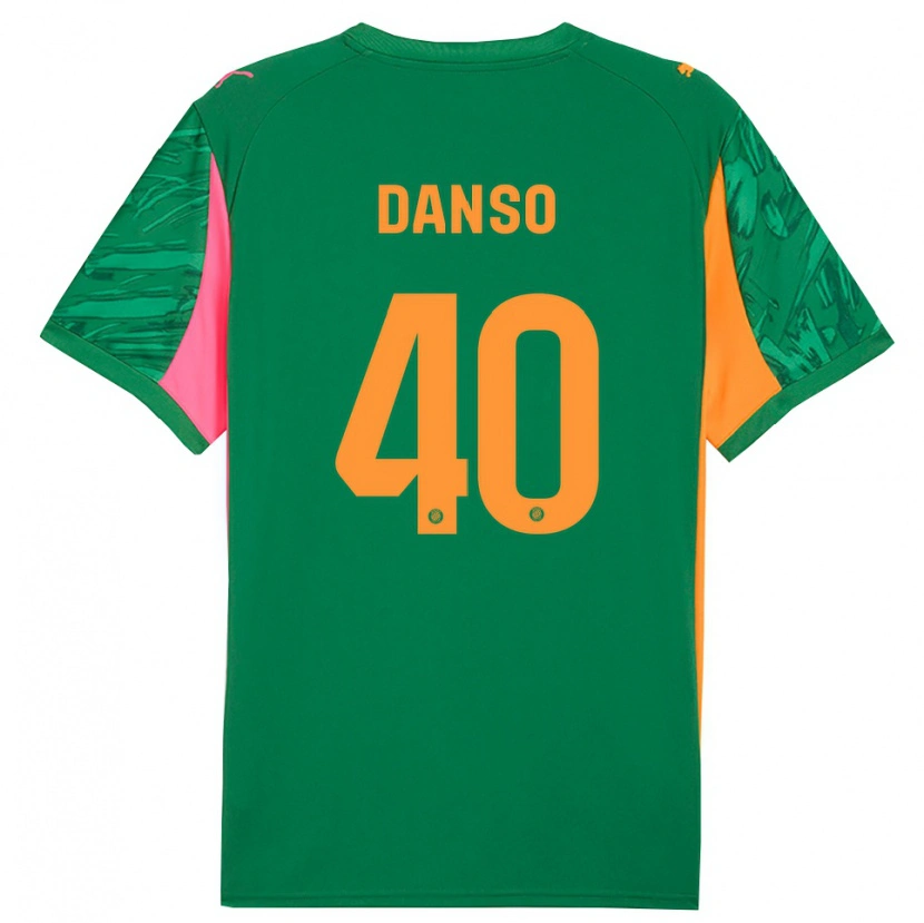Danxen Uomo Jordi Danso #40 Maglia Gara Portiere Verde Arancio 2025/26 Maglietta