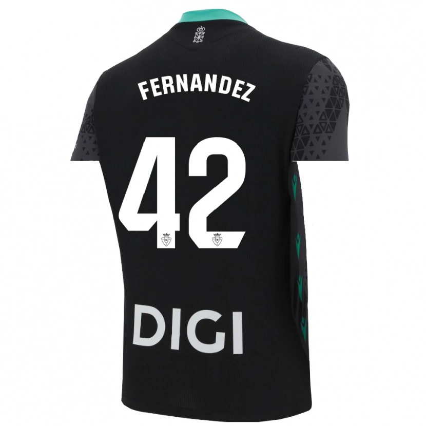 Danxen Uomo Rafa Fernández #42 Maglia Gara Portiere Grigio Scuro Nero 2025/26 Maglietta