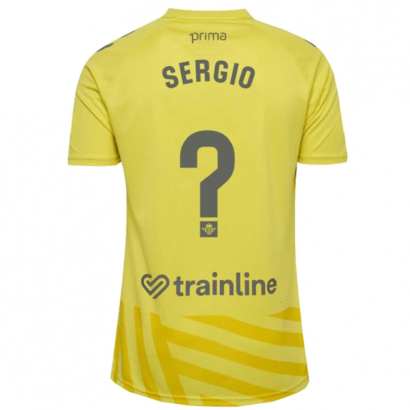 Danxen Uomo Sergio Vázquez #0 Maglia Gara Portiere Giallo Grigio 2025/26 Maglietta