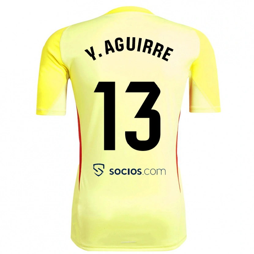 Danxen Uomo Yolanda Aguirre Gutiérrez #13 Maglia Gara Portiere Giallo Rosso Nero 2025/26 Maglietta