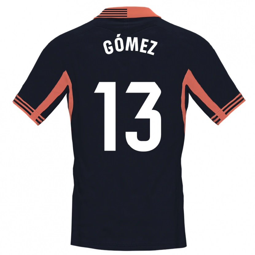 Danxen Uomo Rubén Gómez #13 Maglia Gara Portiere Nero Bianco Arancio 2025/26 Maglietta