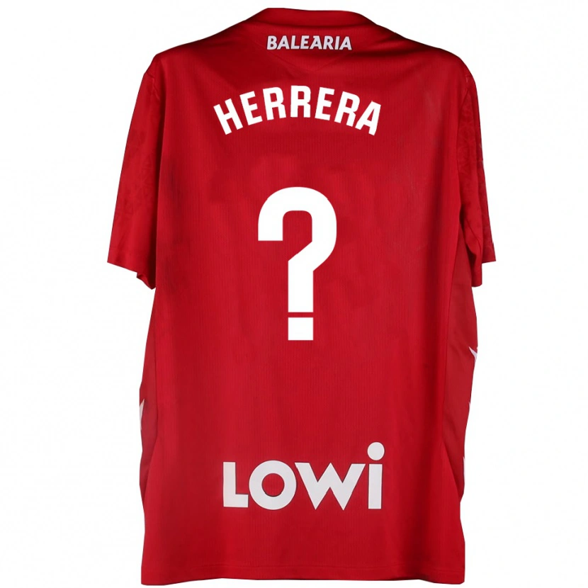 Danxen Uomo Asier Herrera #0 Maglia Gara Portiere Rosso Bianco 2025/26 Maglietta