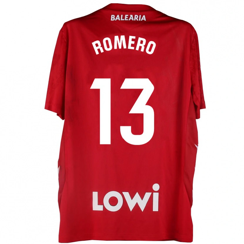 Danxen Uomo Cayetano Romero #13 Maglia Gara Portiere Rosso Bianco 2025/26 Maglietta