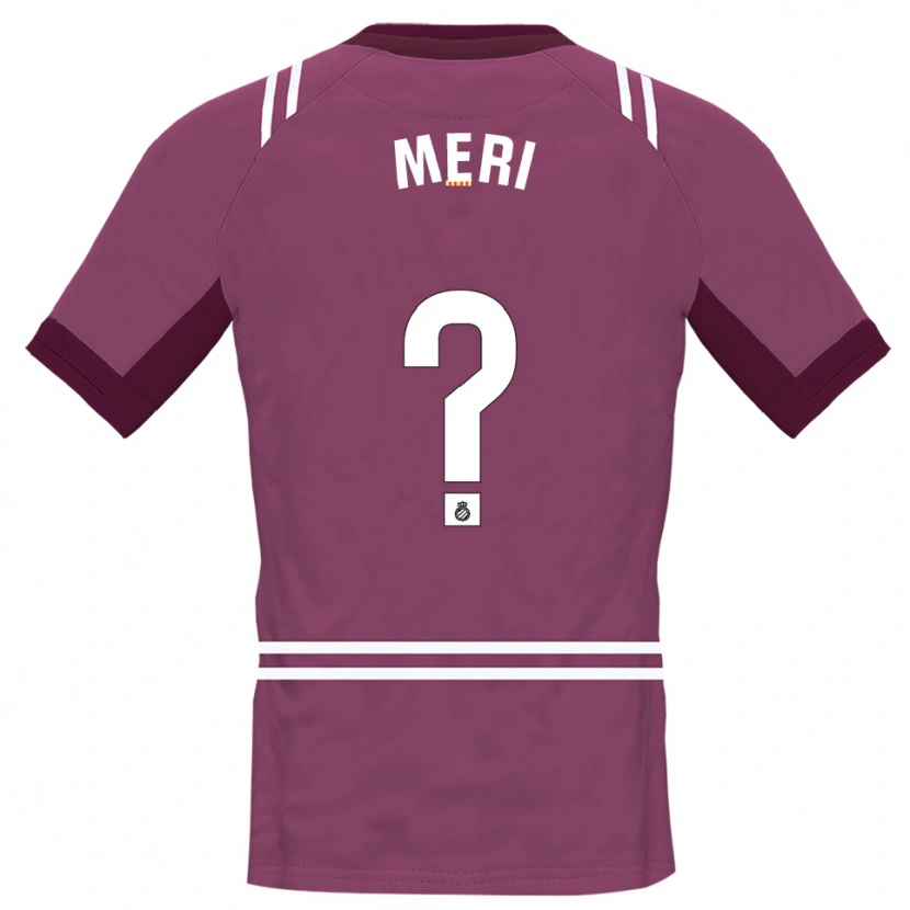 Danxen Uomo Meritxel Muñoz Alsina #0 Maglia Gara Portiere Borgogna Bianco 2025/26 Maglietta
