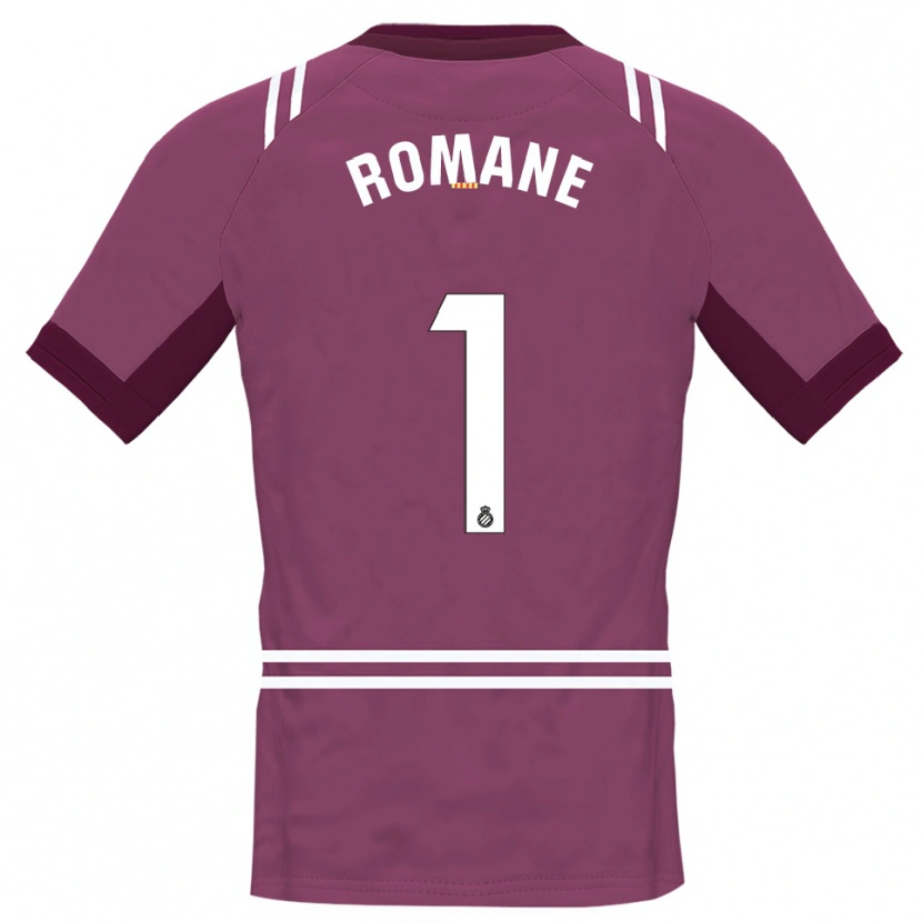 Danxen Uomo Romane Salvador #1 Maglia Gara Portiere Borgogna Bianco 2025/26 Maglietta