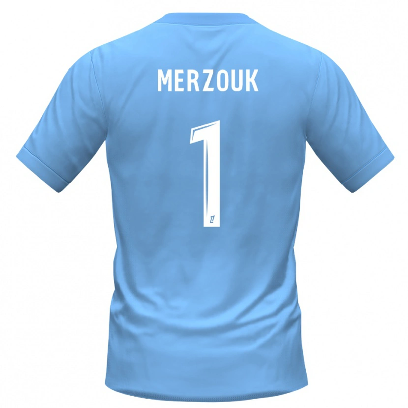 Danxen Uomo Samy Merzouk #1 Maglia Gara Portiere Blu Nero 2025/26 Maglietta
