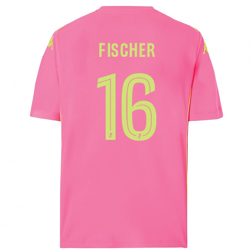 Danxen Uomo Jonathan Fischer #16 Maglia Gara Portiere Rosa Shocking 2025/26 Maglietta