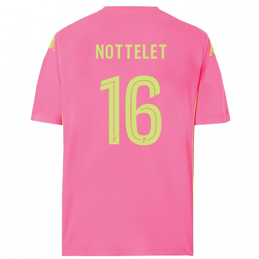 Danxen Uomo Gillian Nottelet #16 Maglia Gara Portiere Rosa Shocking 2025/26 Maglietta