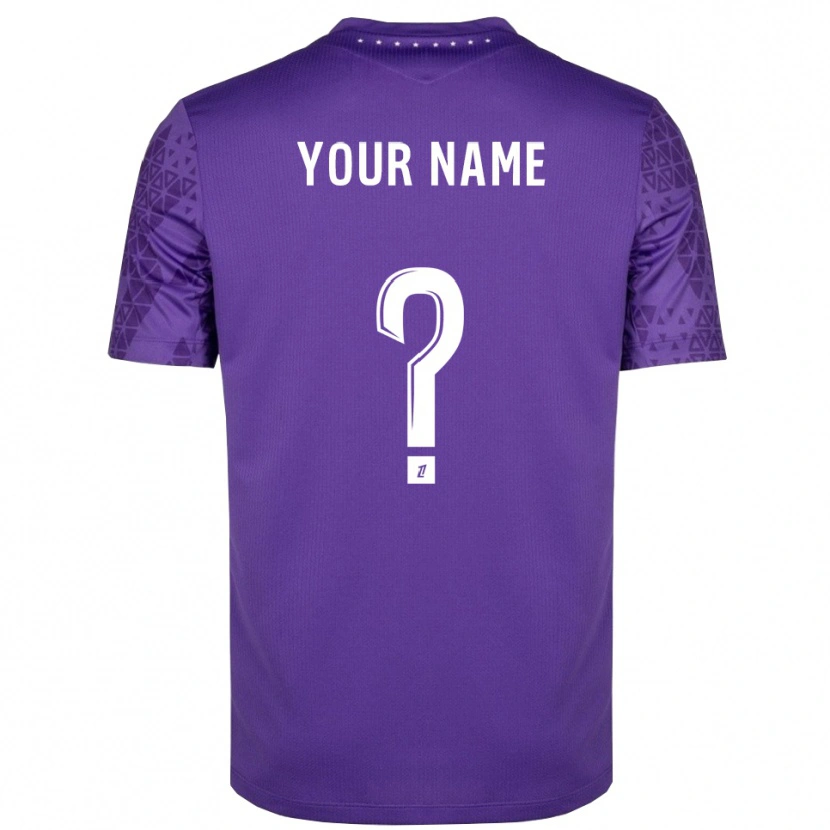 Danxen Uomo FC Nantes Maglia Gara Portiere Viola Bianco 2025/26 Maglietta