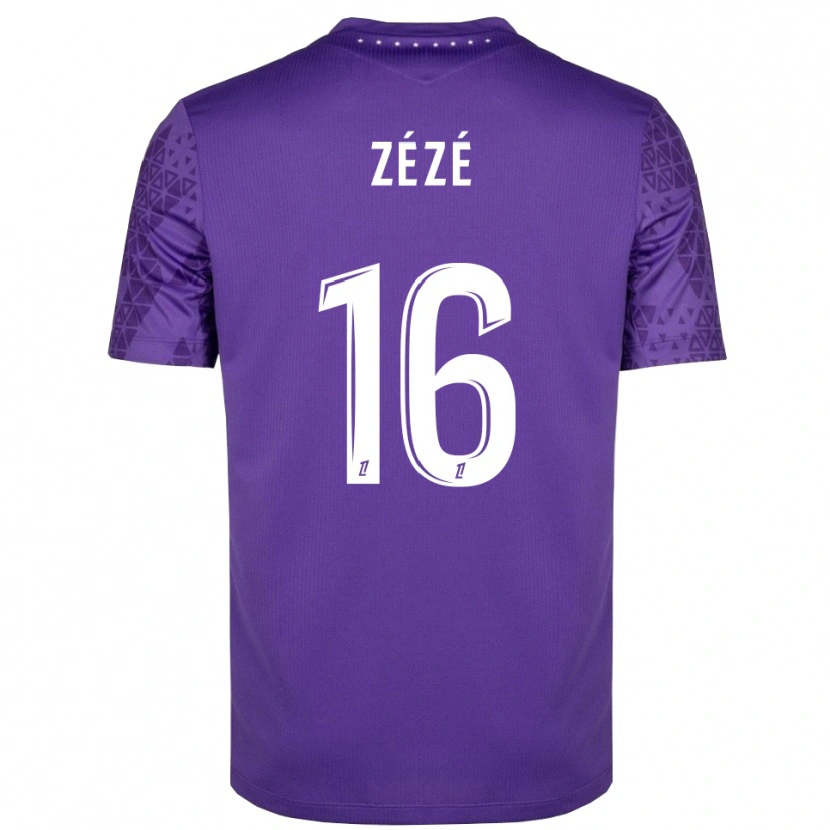 Danxen Uomo Yanel Zézé #16 Maglia Gara Portiere Viola Bianco 2025/26 Maglietta