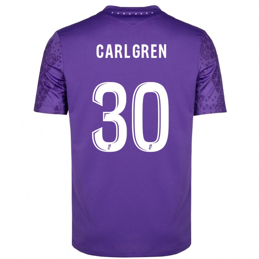 Danxen Uomo Patrik Carlgren #30 Maglia Gara Portiere Viola Bianco 2025/26 Maglietta