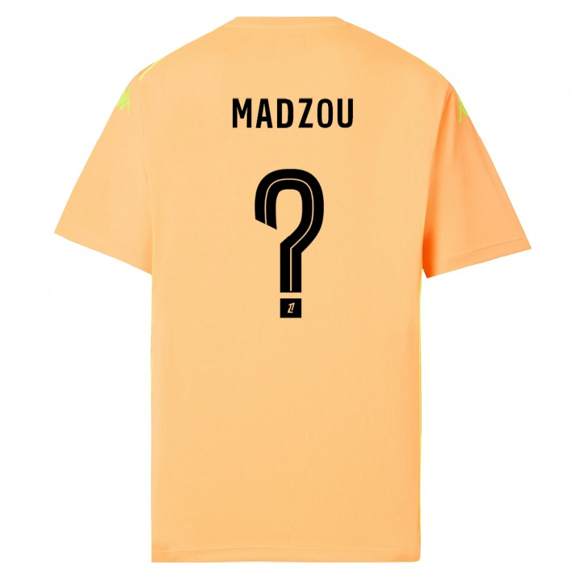 Danxen Uomo Djibril Madzou #0 Maglia Gara Portiere Arancione Chiaro Nero 2025/26 Maglietta