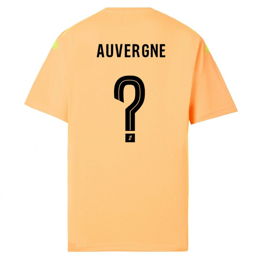 Danxen Uomo Dorian Auvergne #0 Maglia Gara Portiere Arancione Chiaro Nero 2025/26 Maglietta