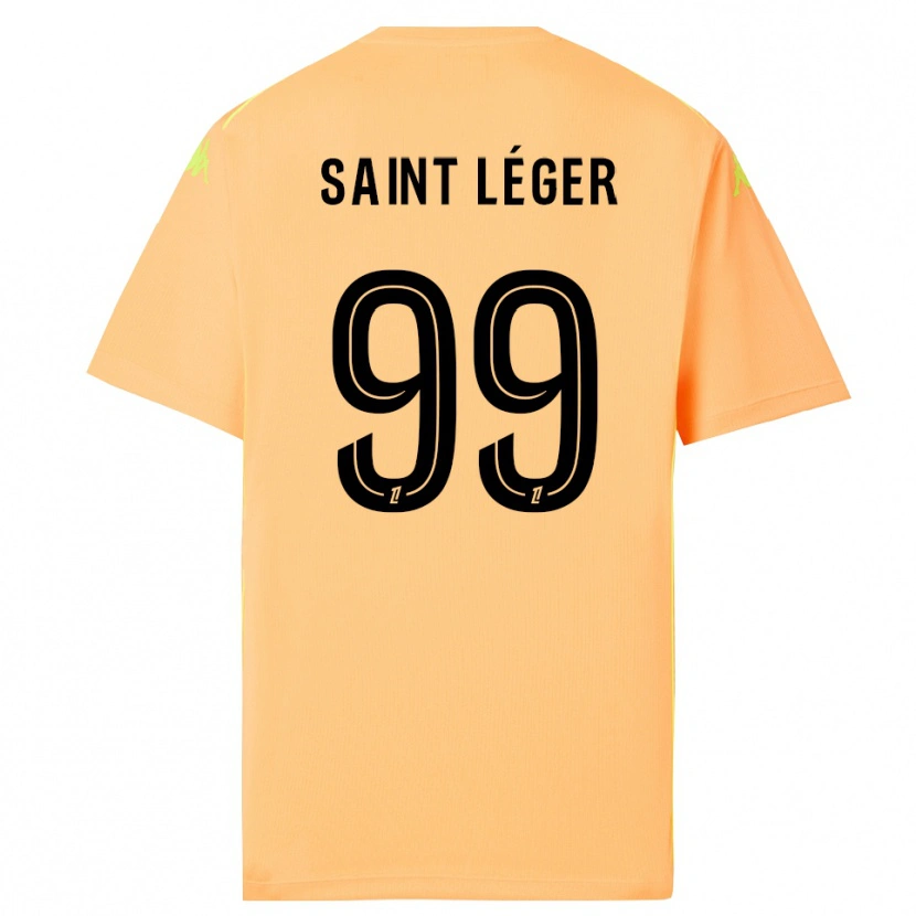 Danxen Uomo Maureen Saint Léger #99 Maglia Gara Portiere Arancione Chiaro Nero 2025/26 Maglietta
