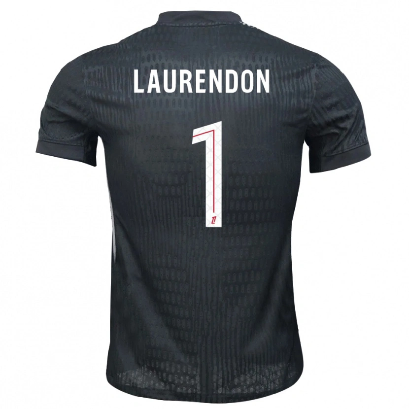 Danxen Uomo Bilal Laurendon #1 Maglia Gara Portiere Grigio Scuro Nero 2025/26 Maglietta