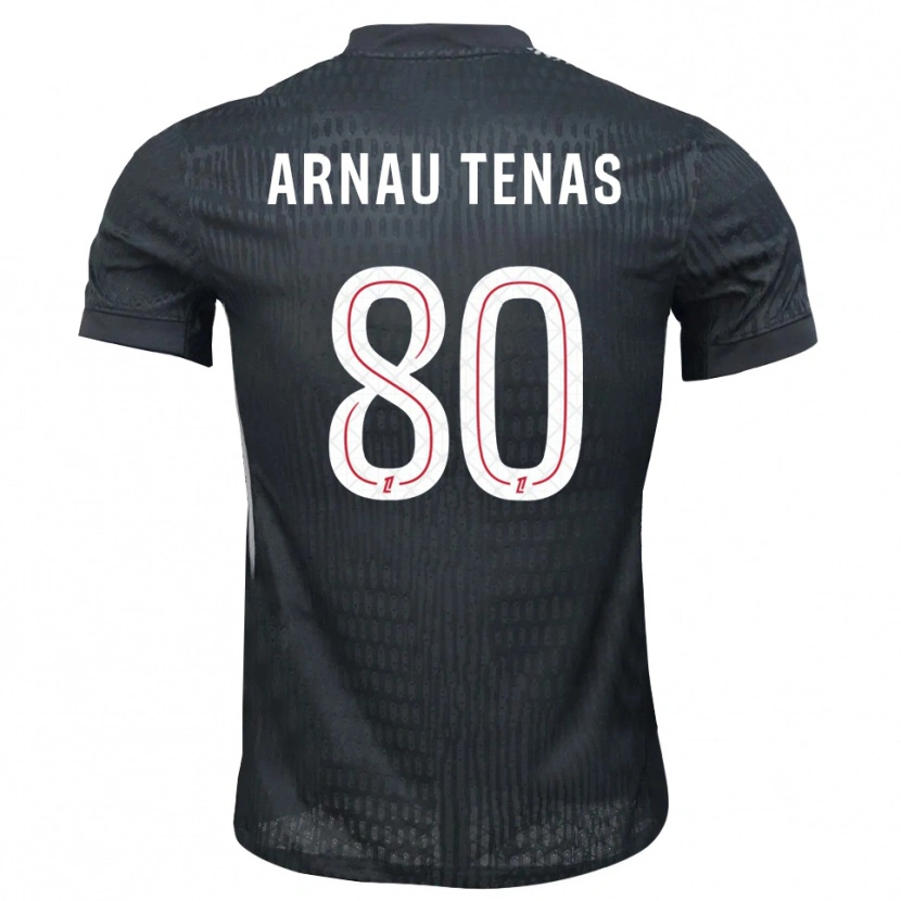 Danxen Uomo Arnau Tenas #80 Maglia Gara Portiere Grigio Scuro Nero 2025/26 Maglietta