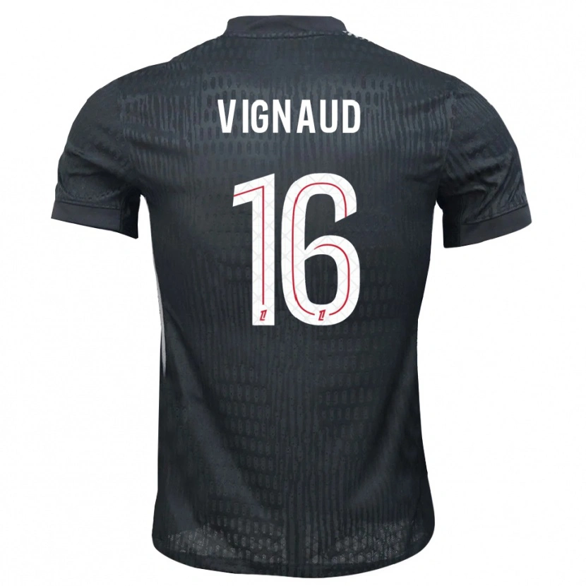 Danxen Uomo Arthur Vignaud #16 Maglia Gara Portiere Grigio Scuro Nero 2025/26 Maglietta