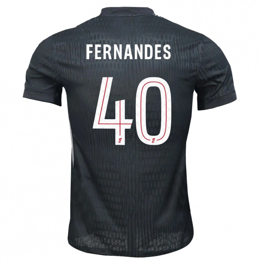Danxen Uomo Alyssa Fernandes #40 Maglia Gara Portiere Grigio Scuro Nero 2025/26 Maglietta
